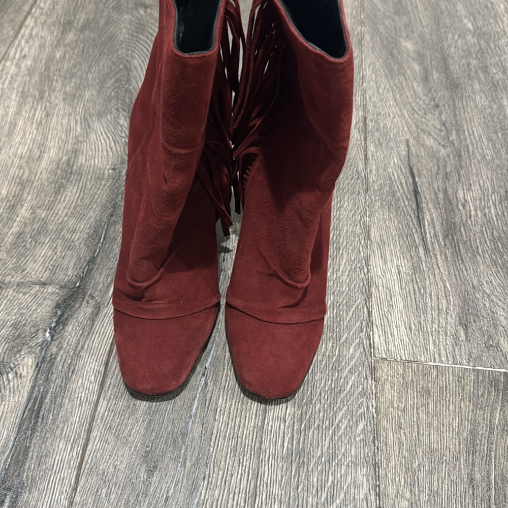 • Giuseppe Zanotti • Women’s boho chic fringe boot
Leather Suede Red 36.5 - Picture 7 of 7